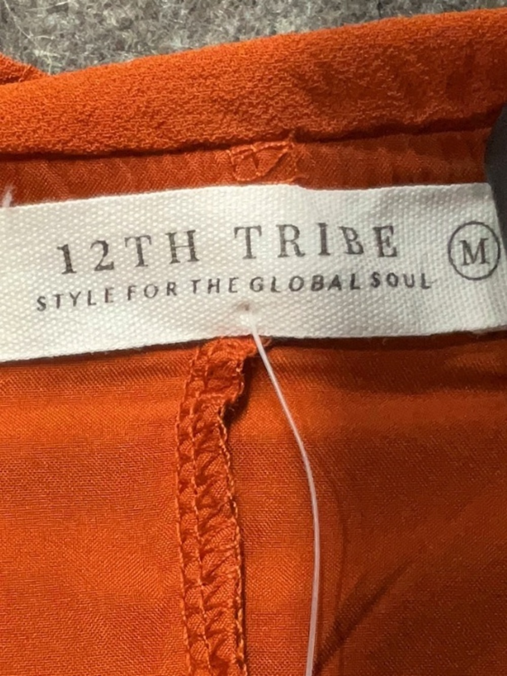 12th Tribe Golden Hour Rust Mini Dress - Size M - Picture 12 of 12